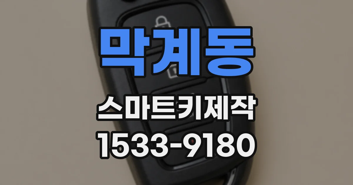 막계동 스마트키제작