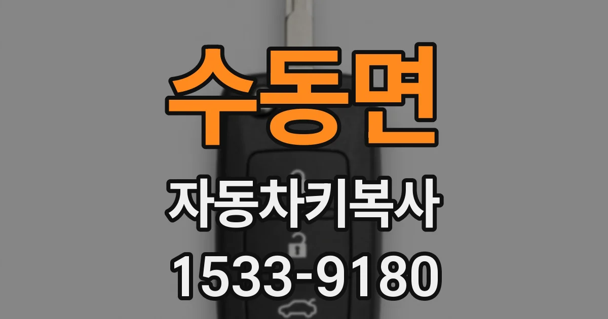 수동면 자동차키복사
