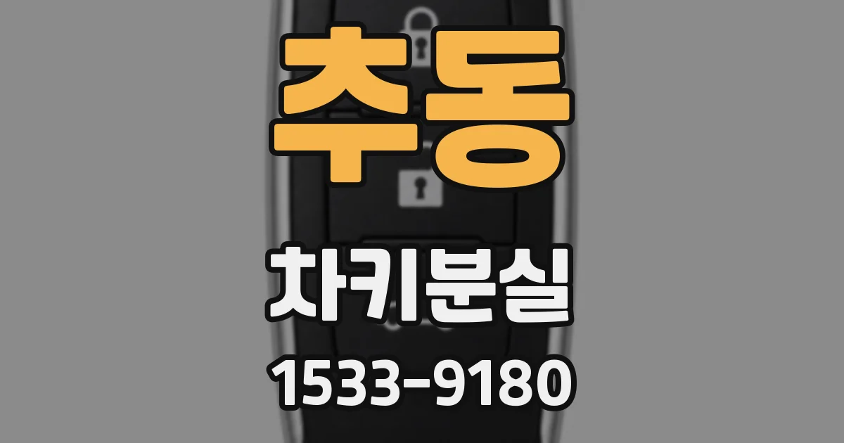 추동 차키분실