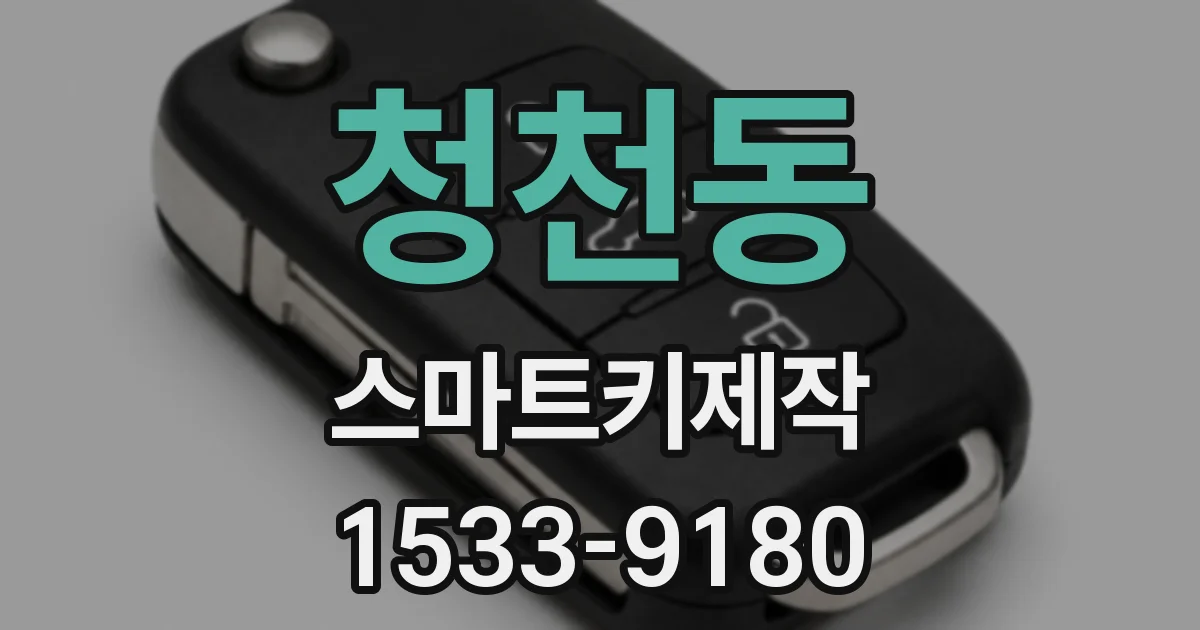 청천동 스마트키제작