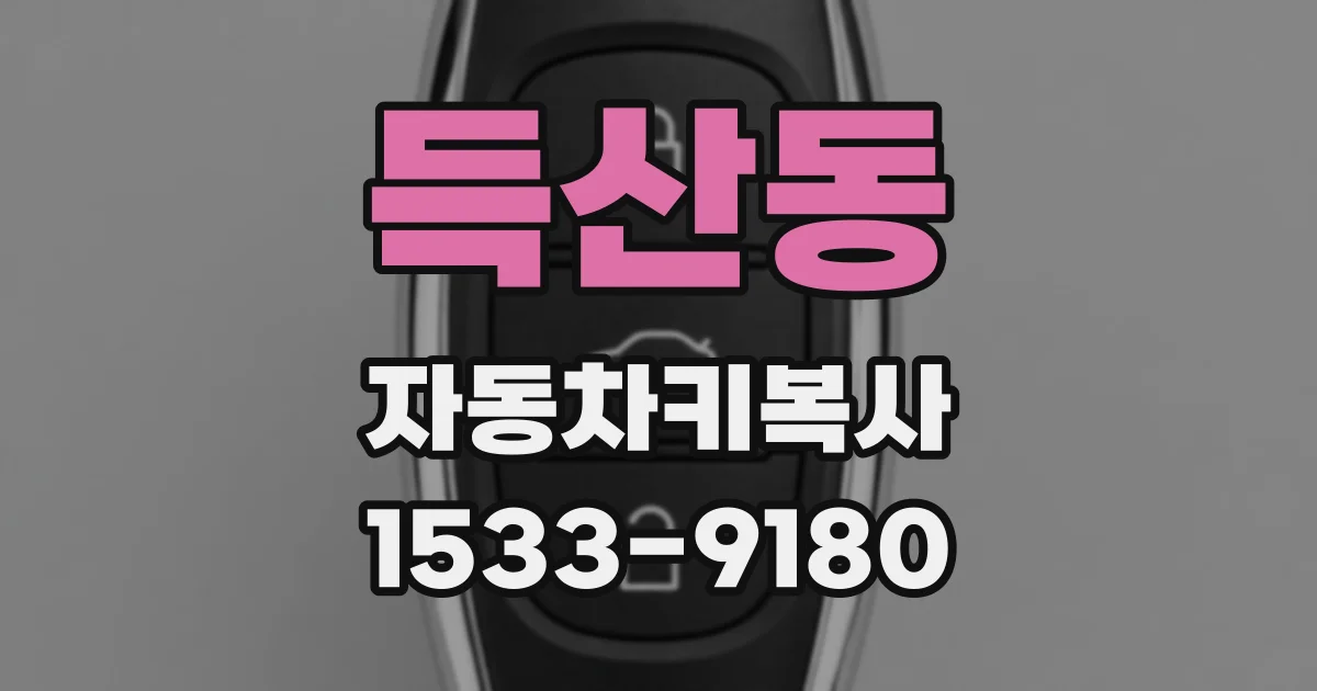 득산동 자동차키복사