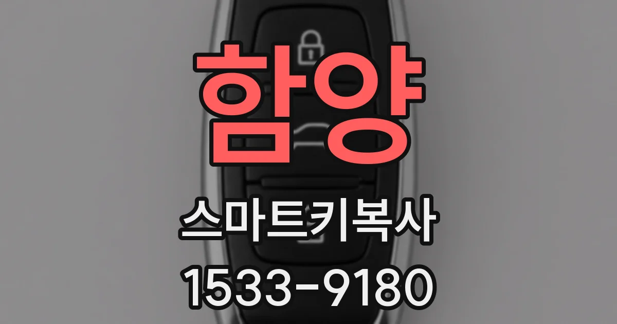 함양 스마트키복사