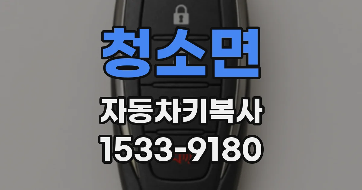 청소면 자동차키복사