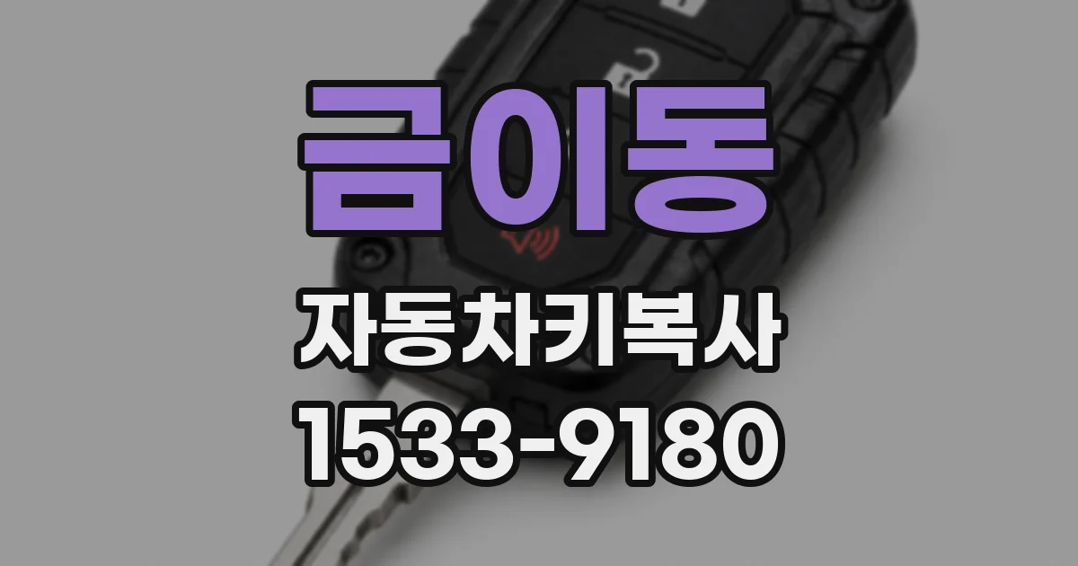 금이동 자동차키복사