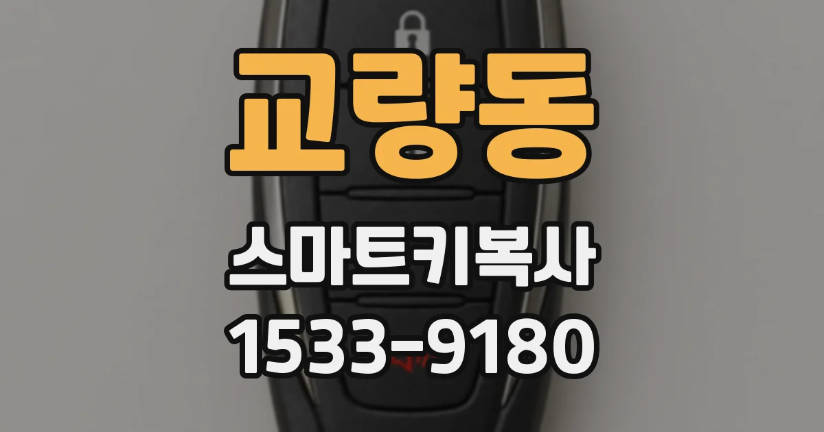 교량동 스마트키복사