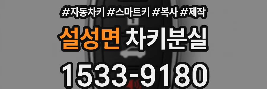 설성면 차키분실