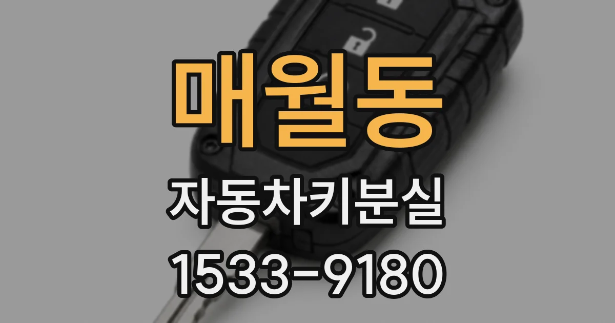 매월동 자동차키분실