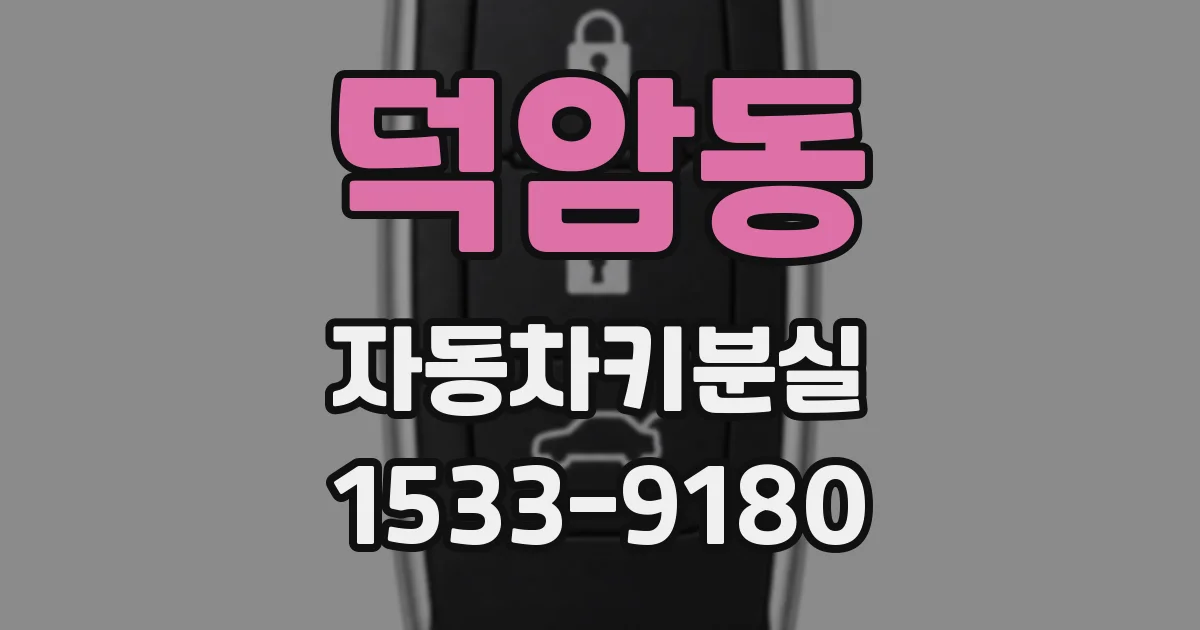 덕암동 자동차키분실
