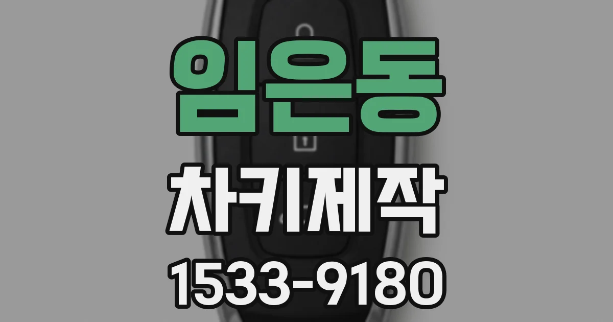임은동 차키제작