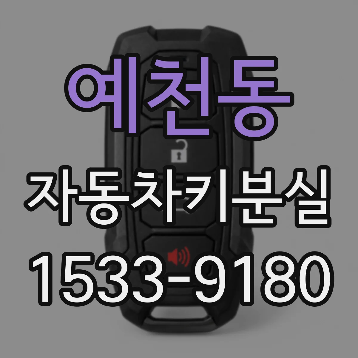 예천동 자동차키분실