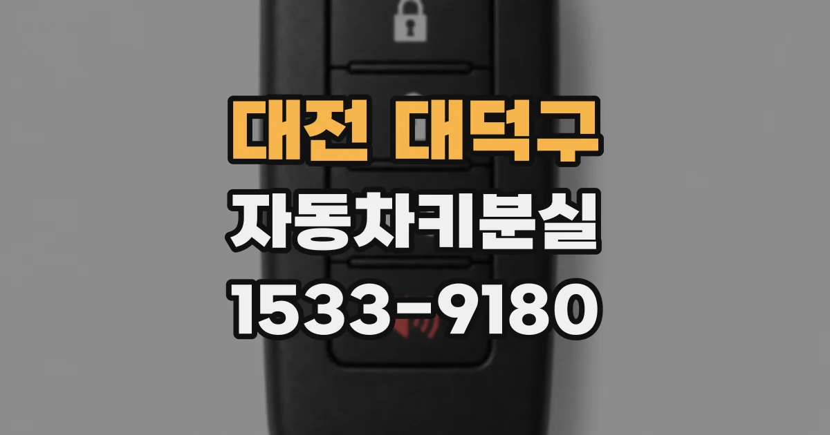 대전 대덕구 자동차키분실