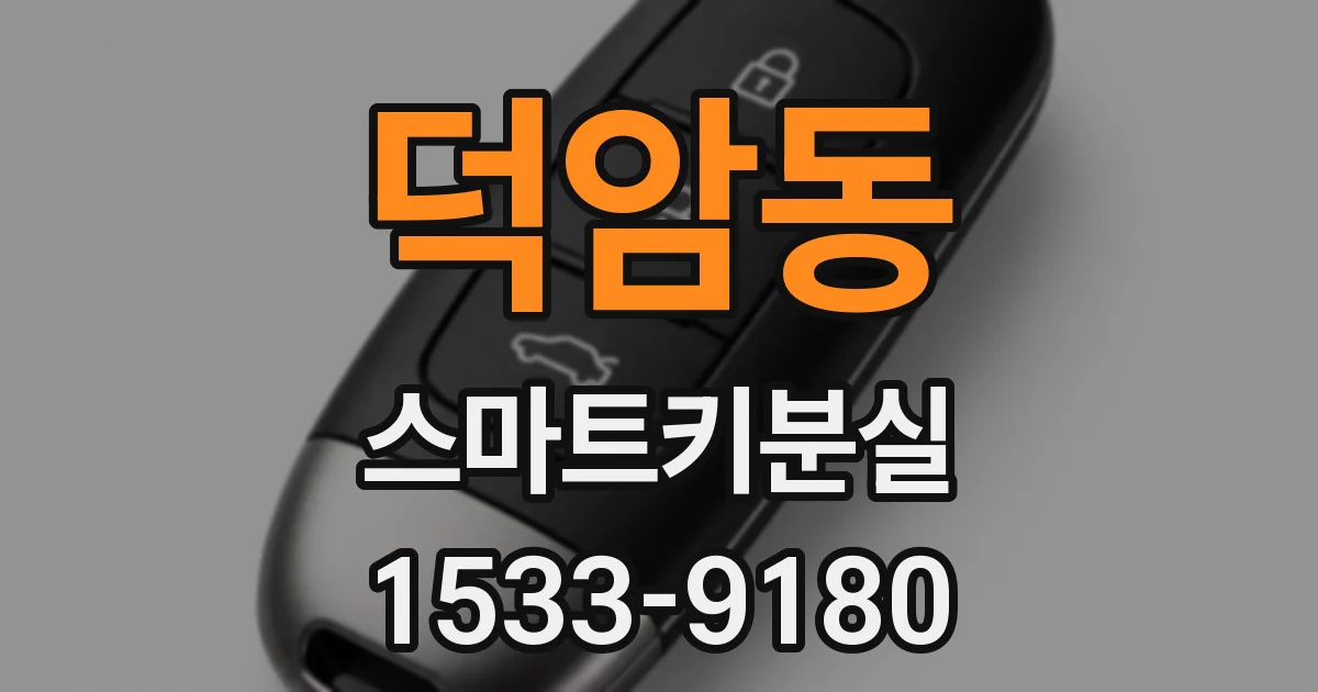 덕암동 스마트키분실