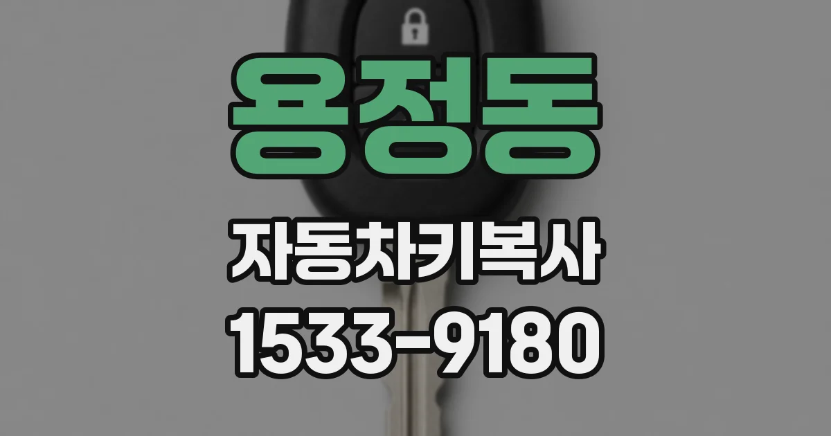 용정동 자동차키복사