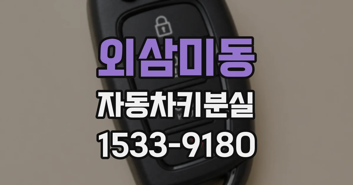 외삼미동 자동차키분실