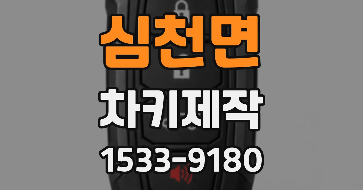 심천면 차키제작