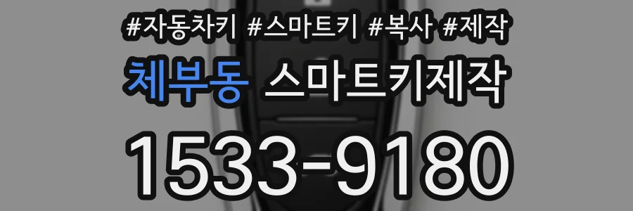 체부동 스마트키제작