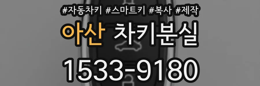 아산 차키분실