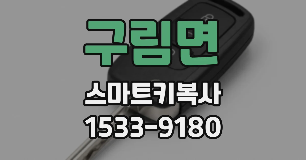 구림면 스마트키복사