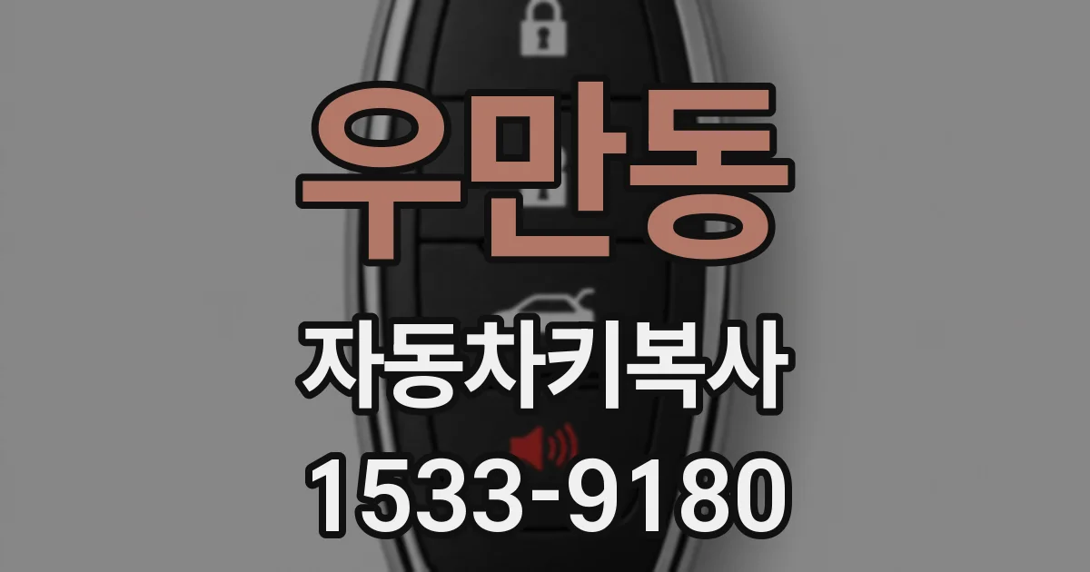 우만동 자동차키복사