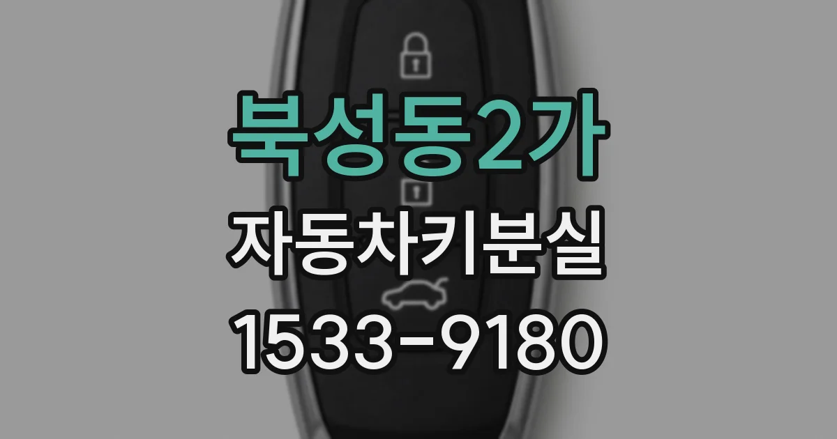 북성동2가 자동차키분실