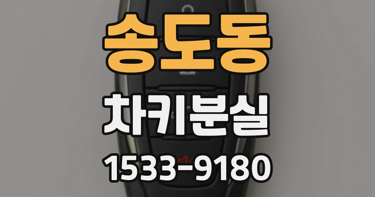 송도동 차키분실