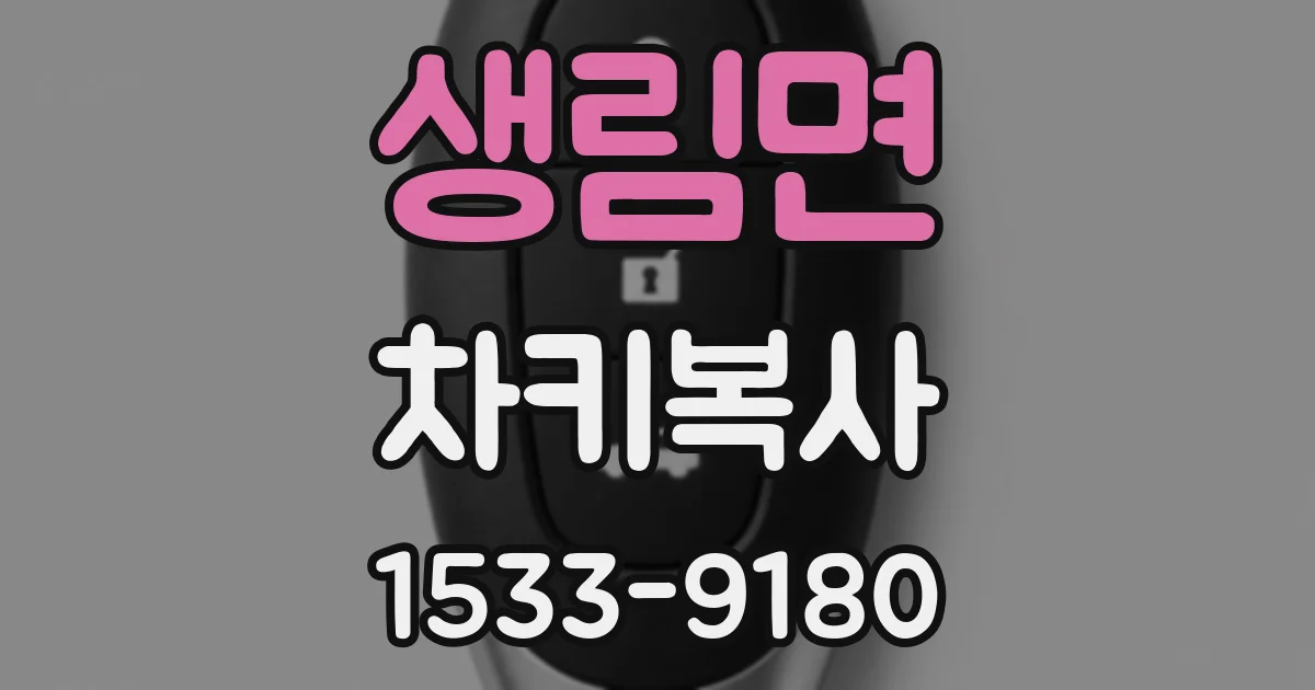 생림면 차키복사