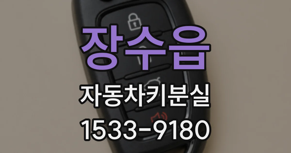 장수읍 자동차키분실