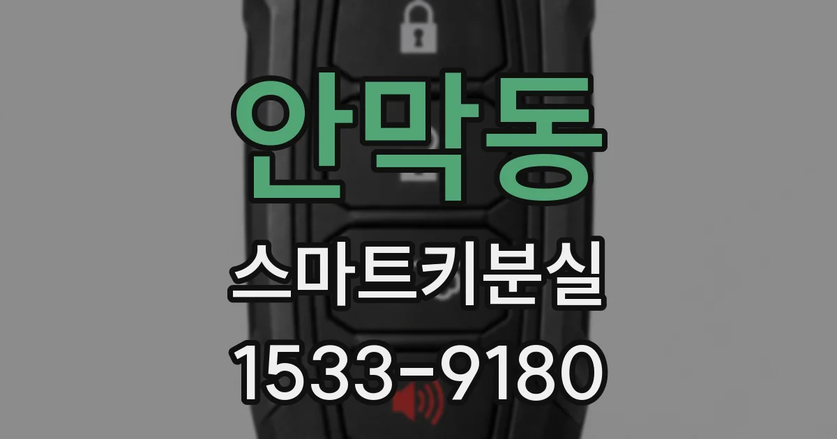 안막동 스마트키분실