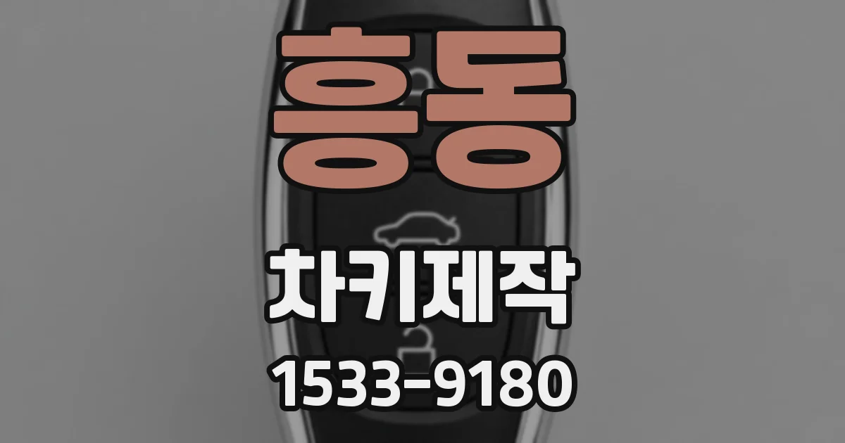 흥동 차키제작