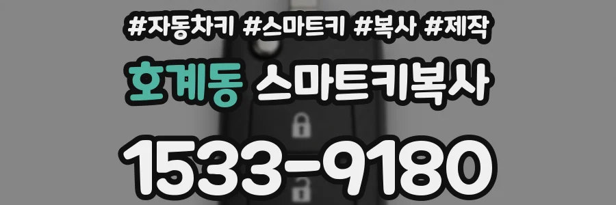 호계동 스마트키복사