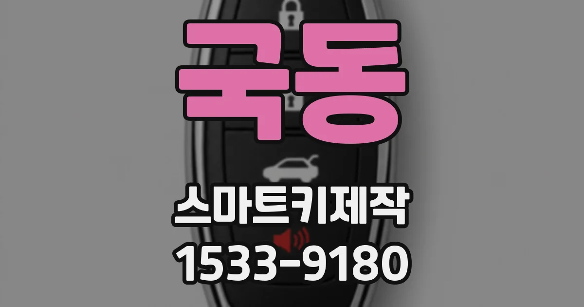 국동 스마트키제작