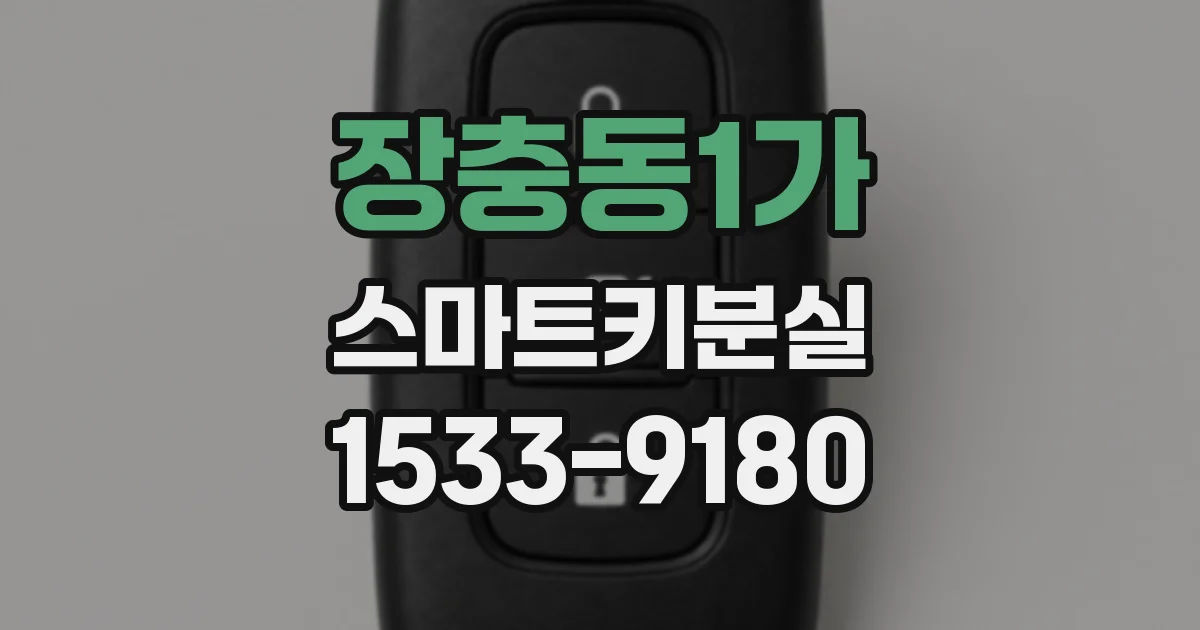 장충동1가 스마트키분실