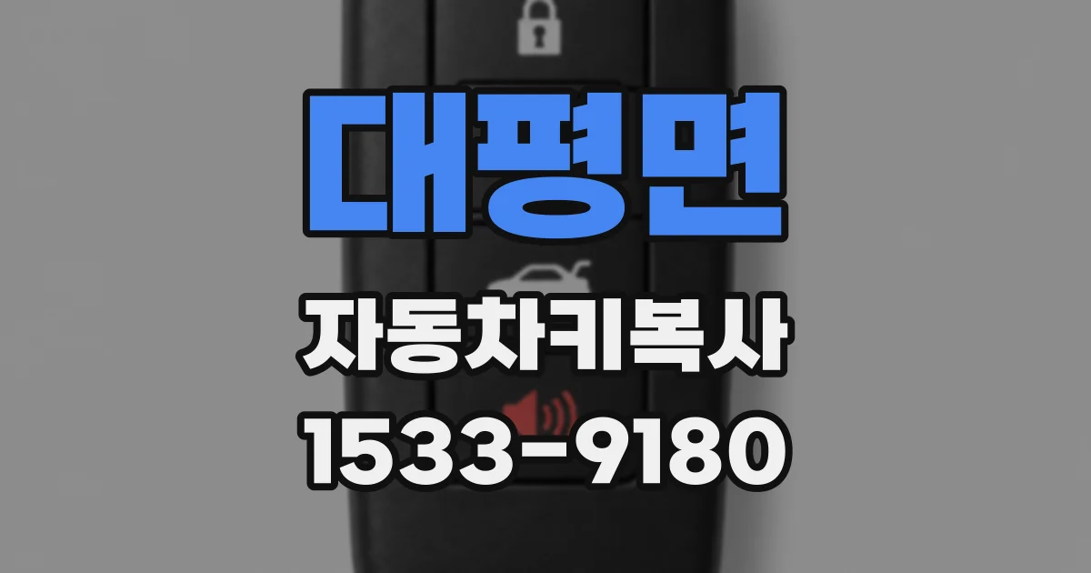 대평면 자동차키복사