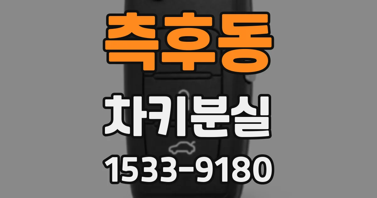 측후동 차키분실