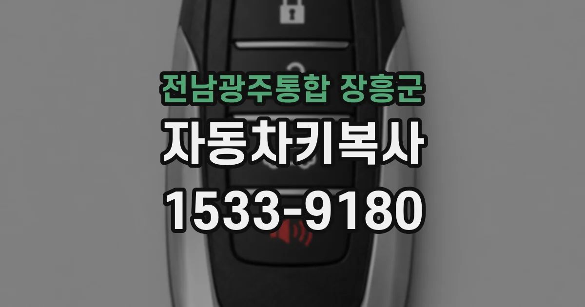 전남광주통합 장흥군 자동차키복사