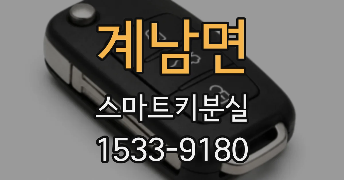 계남면 스마트키분실
