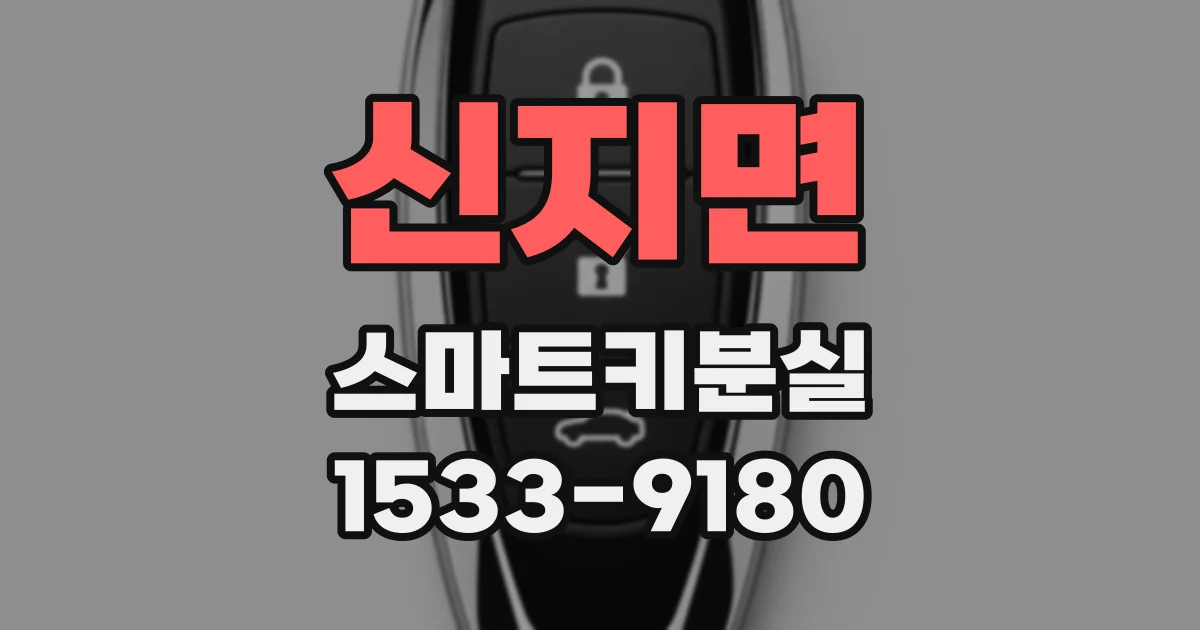 신지면 스마트키분실
