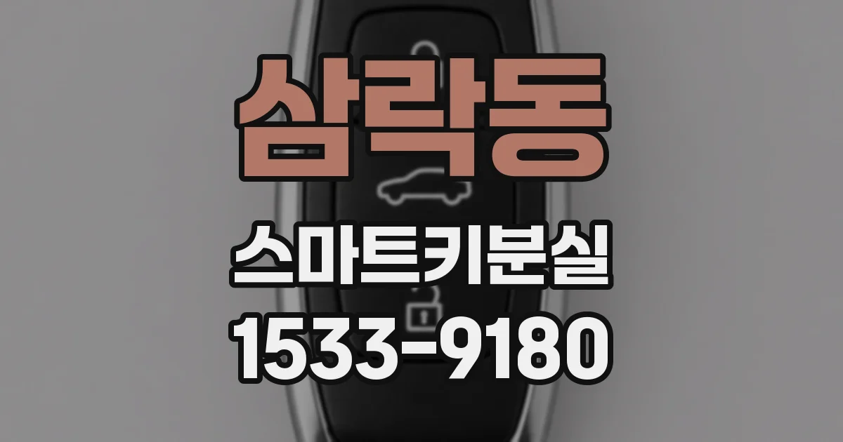 삼락동 스마트키분실