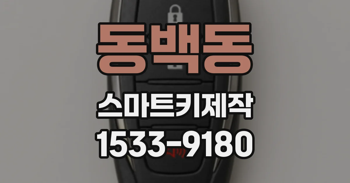 동백동 스마트키제작