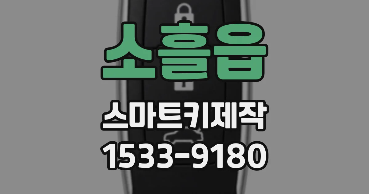 소흘읍 스마트키제작