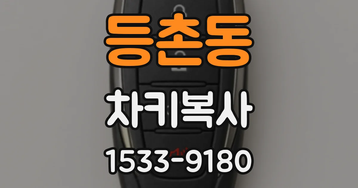 등촌동 차키복사