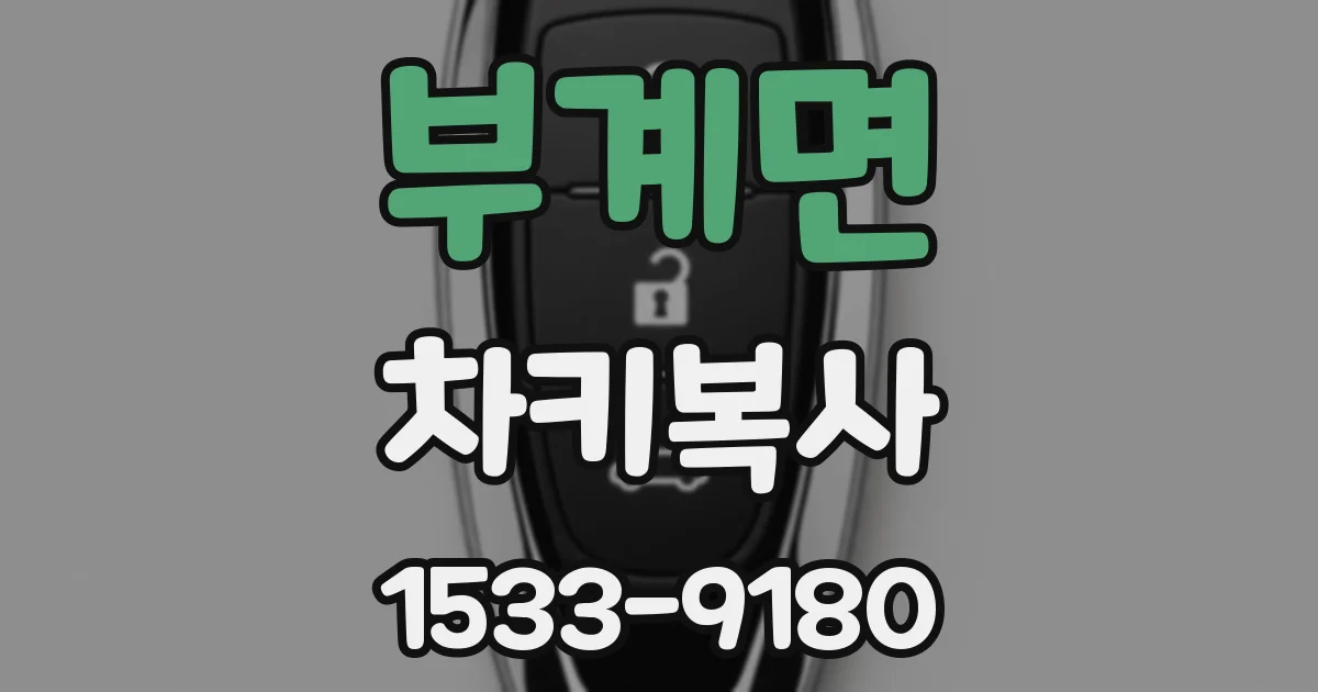 부계면 차키복사