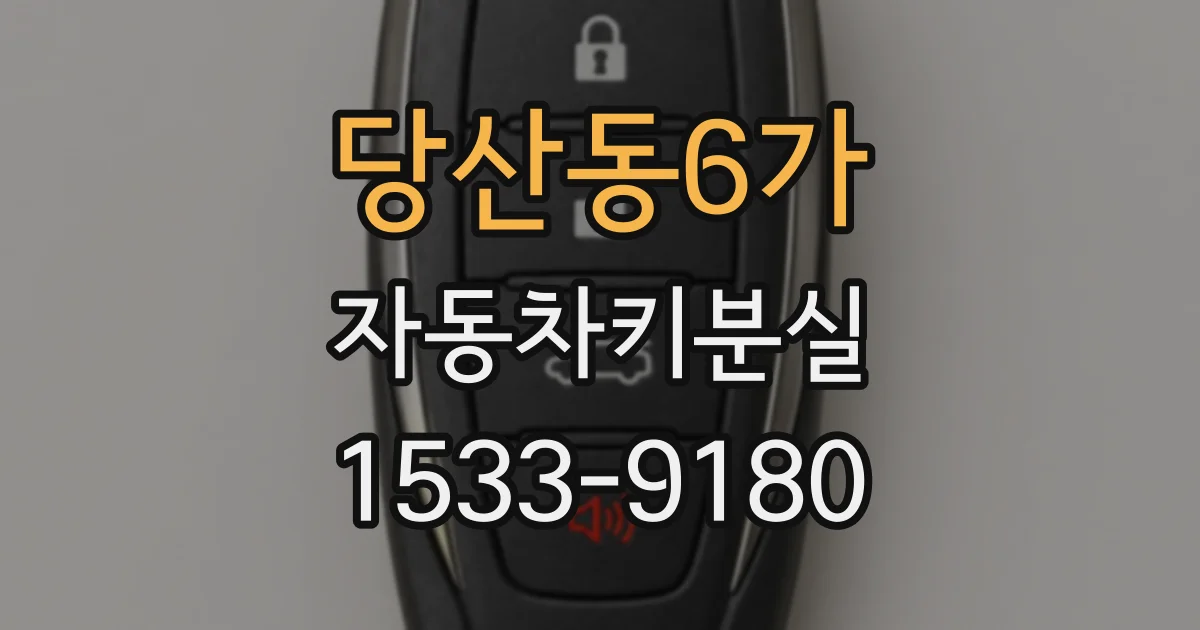 당산동6가 자동차키분실
