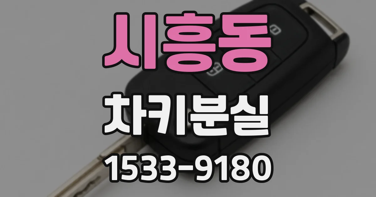 시흥동 차키분실