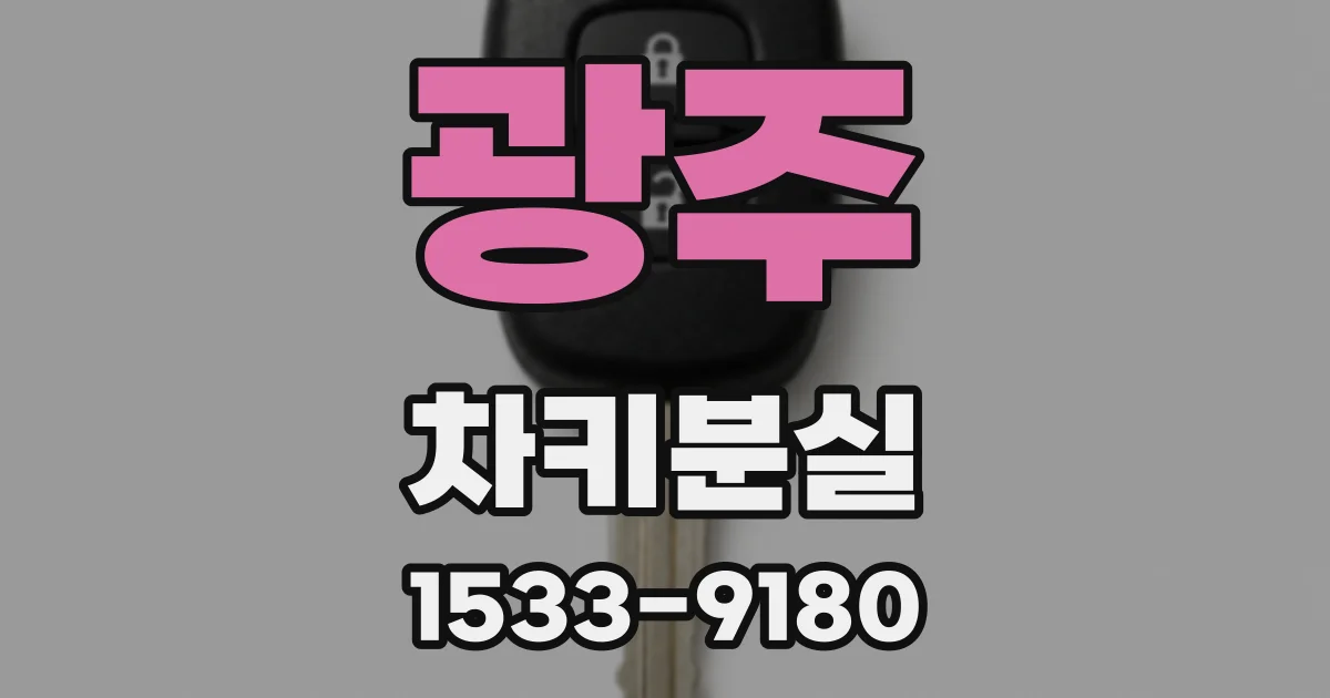 광주 차키분실