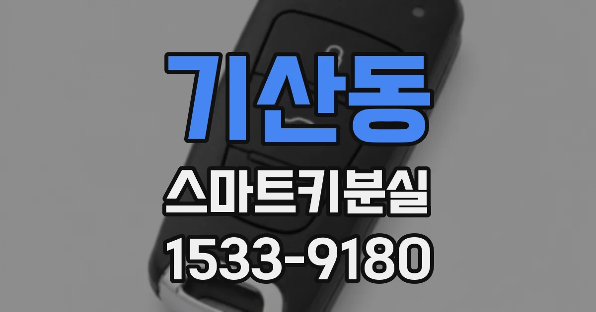 기산동 스마트키분실