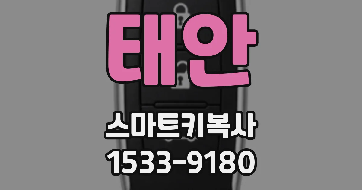 태안 스마트키복사