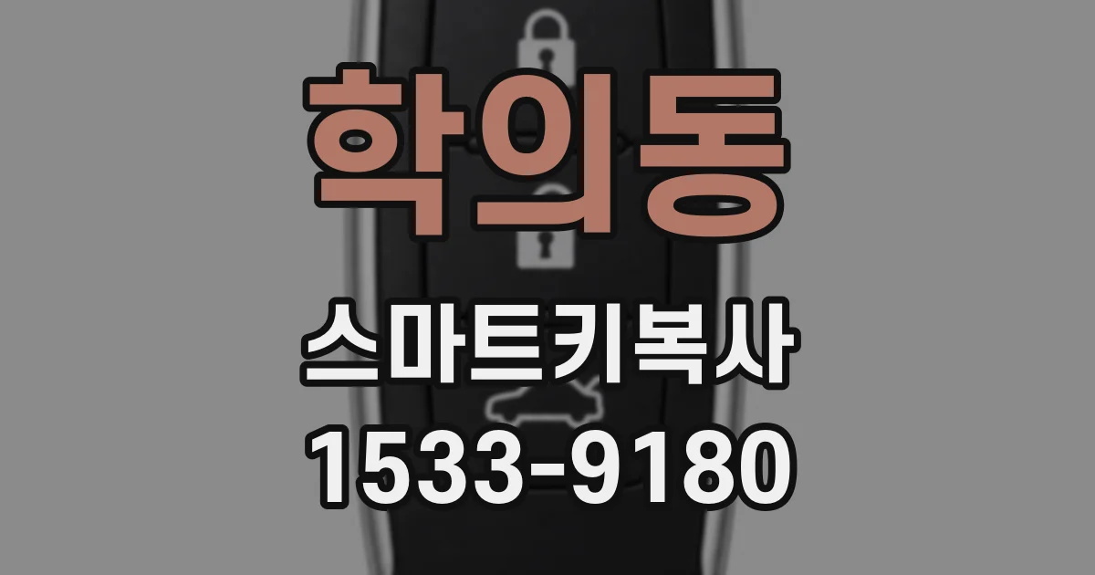 학의동 스마트키복사