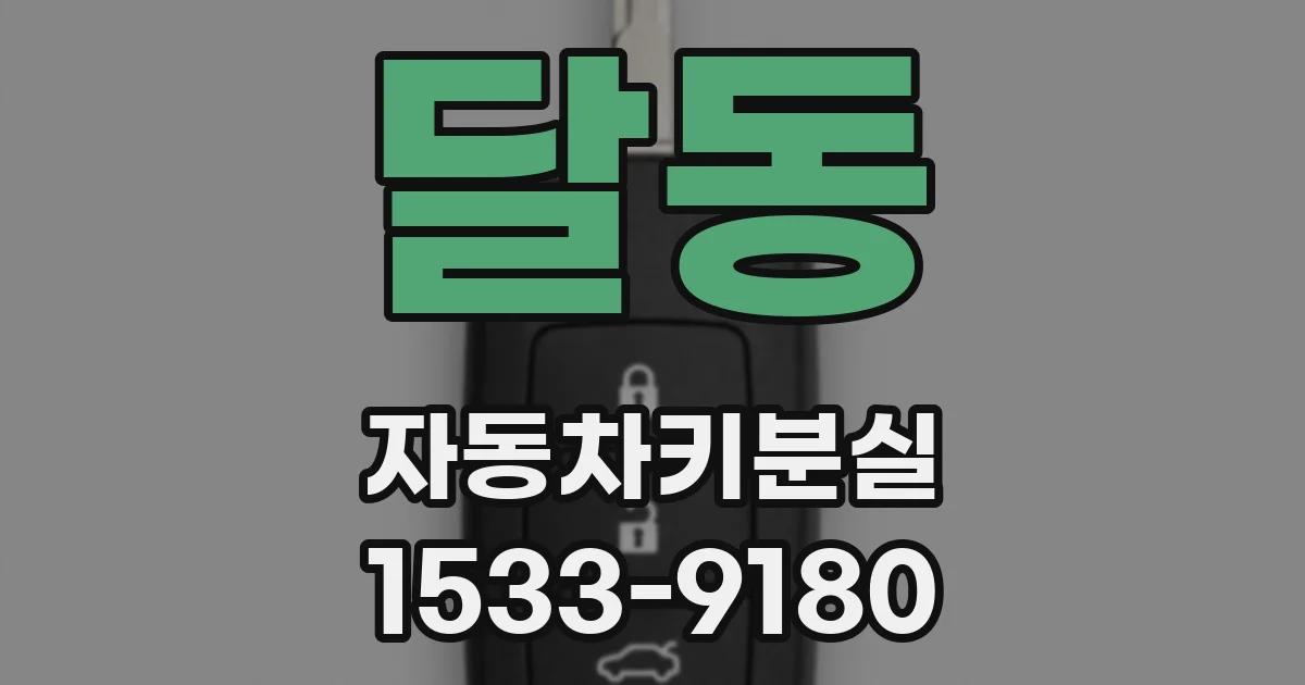 달동 자동차키분실