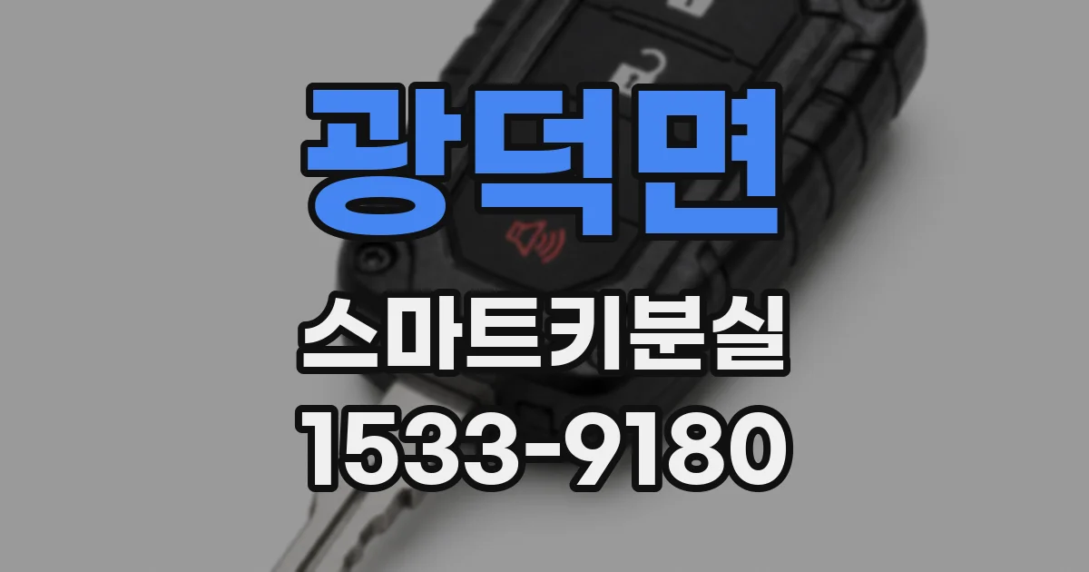 광덕면 스마트키분실